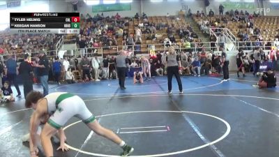 134 lbs 7th Place Match - Keegan Hanson, Hamilton Badin High School vs Tyler Helwig, Columbia