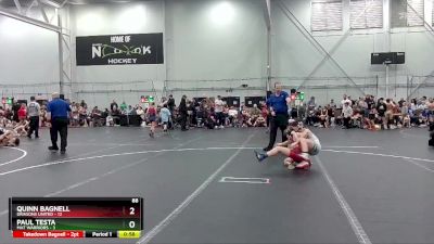 88 lbs Round 3 (4 Team) - Quinn Bagnell, Dragons United vs Paul Testa, Mat Warriors