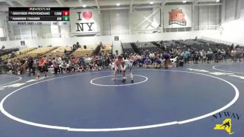 130 lbs Semifinal - Graysen Provenzano, Fairport Jr. Red Raiders Wrestling vs Kamden Yeager, All Heart Wrestling