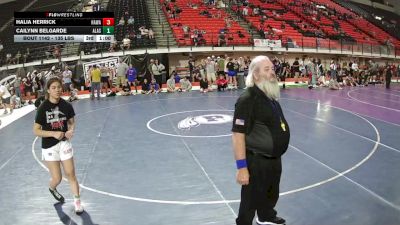 135 lbs Cons. Quarters - Halia Herrick, Hawaii vs Cailynn Belgarde, Alaska