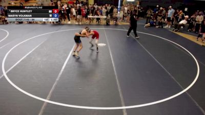 96 lbs Cons. Round 1 - Bryce Huntley, MN vs Masyn Volkman, WI
