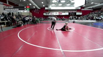 190 lbs Champ. Round 2 - Ronan Mcallister, Livermore vs Dylan Olsen, Maria Carrillo