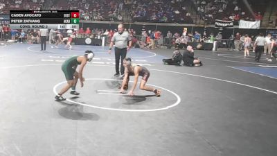 D 1 113 lbs Cons. Round 3 - Caden Avocato, Destrehan vs Peter Zathang, Acadiana