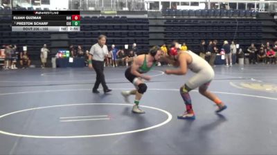 165 lbs Champ. Round 3 - Preston Scharf, Cuesta College vs Elijah Guzman, Bakersfield