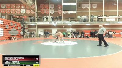 120 lbs Cons. Round 3 - Greyson Peterson, Madison High School vs Logan Aquino, Idaho Falls High School