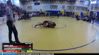 126 lbs Cons. Round 3 - Adriel Pina, Cowboys Wrestling Club vs Jackson Fredrickson, Longwood Wrestling