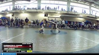 120 lbs Champ. Round 1 - Karrington K. Cooper, New Haven Wrestling Club vs Tripp Haisley, Contenders Wrestling Academy