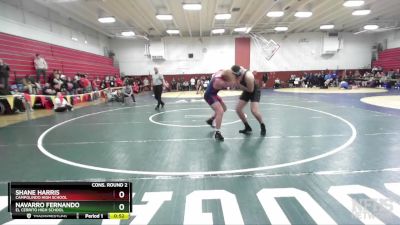 217 lbs Cons. Round 2 - Shane Harris, Campolindo High School vs Navarro Fernando, El Cerrito High School