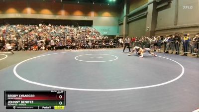 126 lbs Cons. Round 7 - Brody Lybarger, Mountainside vs Johnny Benitez, Redwood -Visalia