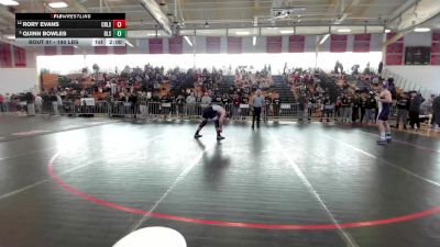 190 lbs Round Of 16 - Rory Evans, Cambridge vs Quinn Bowles, Boston Latin