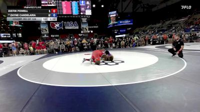 285 lbs Champ. Rd Of 128 - Justin Powell, IL vs Zayne Candelaria, AZ