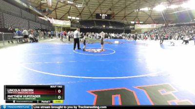 63 lbs Cons. Round 2 - Matthew Hufstader, Tri-Town Bullyz Wrestling vs Lincoln Osborn, Twin City Wrestling Club