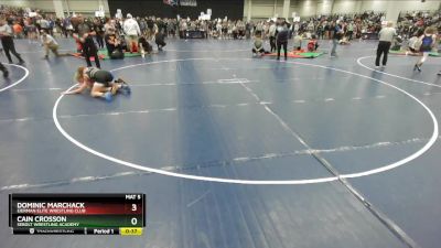 100 lbs Champ. Round 3 - Dominic Marchack, Eierman Elite Wrestling Club vs Cain Crosson, Sebolt Wrestling Academy