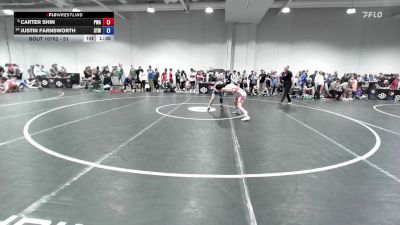 51 lbs Champ. Round 2 - Carter Shin, Palm Wrestling Academy vs Justin Farnsworth, Steller Trained Wrestling