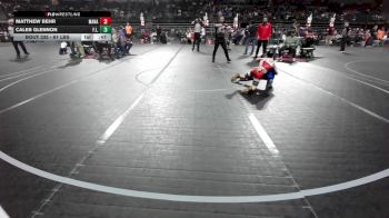 61 lbs Quarterfinal - Matthew Behr, Manalapan vs Caleb Glennon, F.l.o.w.