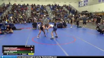 92 lbs Round 1 - Julian Bigueur, Yucaipa Thunder vs Mason Schlaht, Sunkist Kids Monster Garage