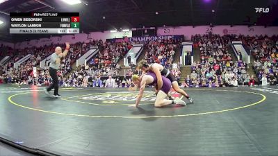 165 lbs Finals (8 Team) - Owen Segorski, Lowell HS vs Waylon Lamkin, Fowlerville HS