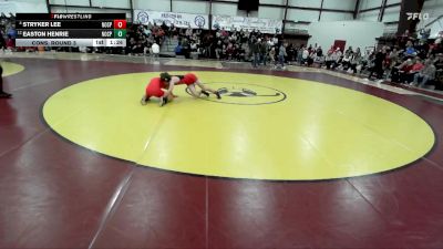 132 lbs Cons. Round 3 - Stryker Lee, North Sanpete vs Easton Henrie, North Sanpete