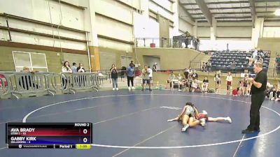 81 lbs Round 2 (8 Team) - Ava Brady, Utah 1 vs Gabby Kirk, Oklahoma