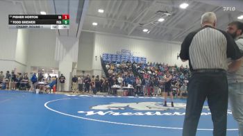 132 lbs Champ. Round 1 - Todd Brewer, Picayune High School vs Fisher Horton, New Albany High School