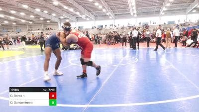 170 lbs Semifinal - Omer Barak, FL vs Ousmane Duncanson, NY
