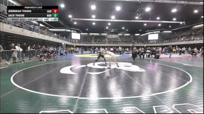 135 lbs Quarterfinal - Jeremiah Young, Lusby vs Jack Thode, Harrington