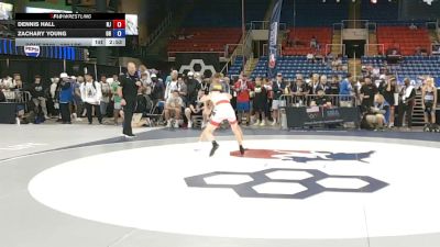 100 lbs Champ. Rd Of 32 - Dennis Hall, New Jersey vs Zachary Young, Ohio