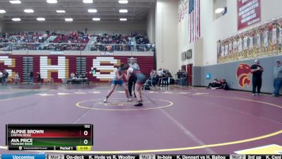 132 lbs Cons. Round 4 - Alpine Brown, Canyon Ridge vs Ava Price, Thunder Ridge