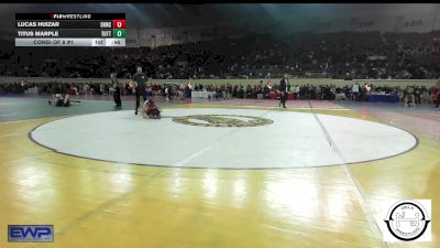 84 lbs Consi Of 8 #1 - Lucas Huizar, Duncan Middle School vs Titus Marple, Tuttle