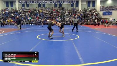 113 lbs Cons. Round 3 - Jacob Palte, Columbus Grove vs Danny Auth, Berkshire