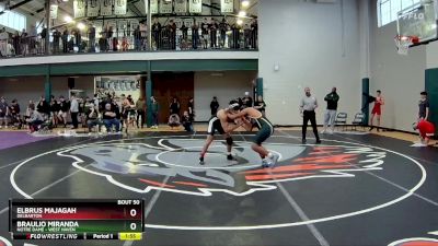 190 lbs Champ. Round 1 - Elbrus Majagah, Delbarton vs Braulio Miranda, Notre Dame - West Haven