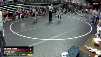 112 lbs Round 4 (6 Team) - Chance Kreps, Indiana Blue vs DeVonne Sesler, South Dakota Lightning