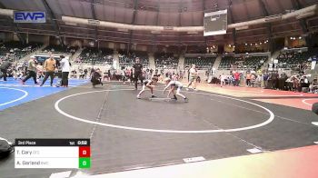 49 lbs 3rd Place - Taylor Cary, Owasso Takedown Club vs Aidan Garland, Berryhill Wrestling Club