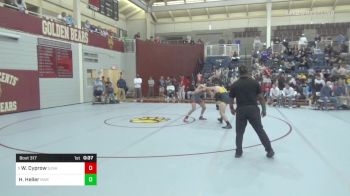 145 lbs Consi Of 4 - Wyatt Cyprow, St. John's School vs Howie Heller, Marist School