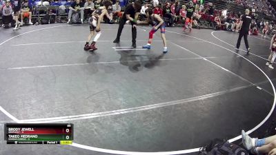 80 lbs Semis & 1st Wrestleback (8 Team) - Brody Jewell, Kentucky vs Takeo Medrano, Kansas Cobras