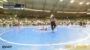64 lbs Consi Of 4 - Brayson LeMaster, Sebolt Wrestling Academy vs Lincoln Sanders, Team Tulsa Wrestling Club