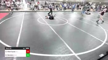 109 lbs Consolation - Diego Manriquez, Valley Wrestling Club vs Daniel Ryker Romero, Bear Cave