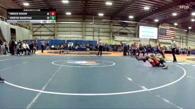120 lbs Semifinal - Destin Maestas, SLAM! NEVADA vs Reece Dixon, Arbor View