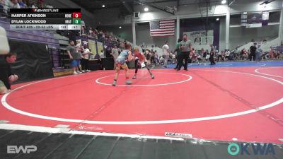 52-55 lbs 3rd Place - Harper Atkinson, Honey Badgers Wrestling Club vs Dylan Lockwood, Heat