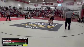 135 lbs Cons. Round 2 - Keylyee Collins, Eagle Grove vs Paige Dixon, Iowa City, City High