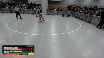 92 lbs Quarterfinal - Kosta Hatzigeorgiou, Missouri vs Connor Maddox, Contenders Wrestling Academy