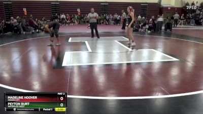 135 lbs Round 3 - Madeline Hoover, Mason City vs Peyton Burt, Waterloo West