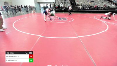 170-H2 lbs Semifinal - Matthew Powers, MacArthur vs Brian Wilson, North Hunterdon, NJ