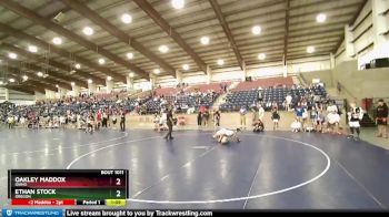 140 lbs Round 1 - Ethan Stock, Oregon vs Oakley Maddox, Idaho
