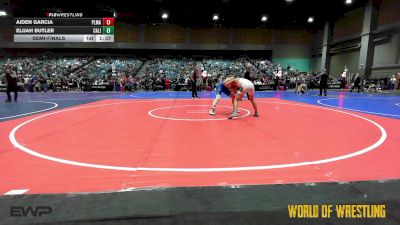 120 lbs Semifinal - Aiden Garcia, Palma vs Elijah Butler, California Grapplers