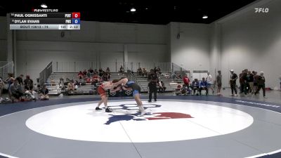 74 lbs Cons. Round 7 - Paul Ognissanti, Pennsylvania RTC vs Dylan Evans, Pittsburgh Wrestling Club