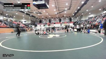 100 lbs Consolation - Rayna Reyes, Sperry HS Girls vs Elisanxdra Calderon, Har-Ber - White