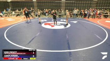 87 lbs 3rd Place Match - Kord Prewitt, High Plains Thunder Wrestling Club vs Canon Horner, Natrona Colts Wrestling