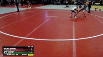 93 lbs Quarterfinal - Zaiden Lyon, Holdingford vs Rylan Brown, Z-M (Zumbrota/Mazeppa)