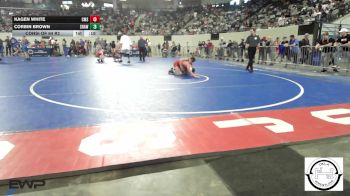 113 lbs Consi Of 64 #2 - Kagen White, Comanche MS vs Corbin Brown, Shawnee Wrestling